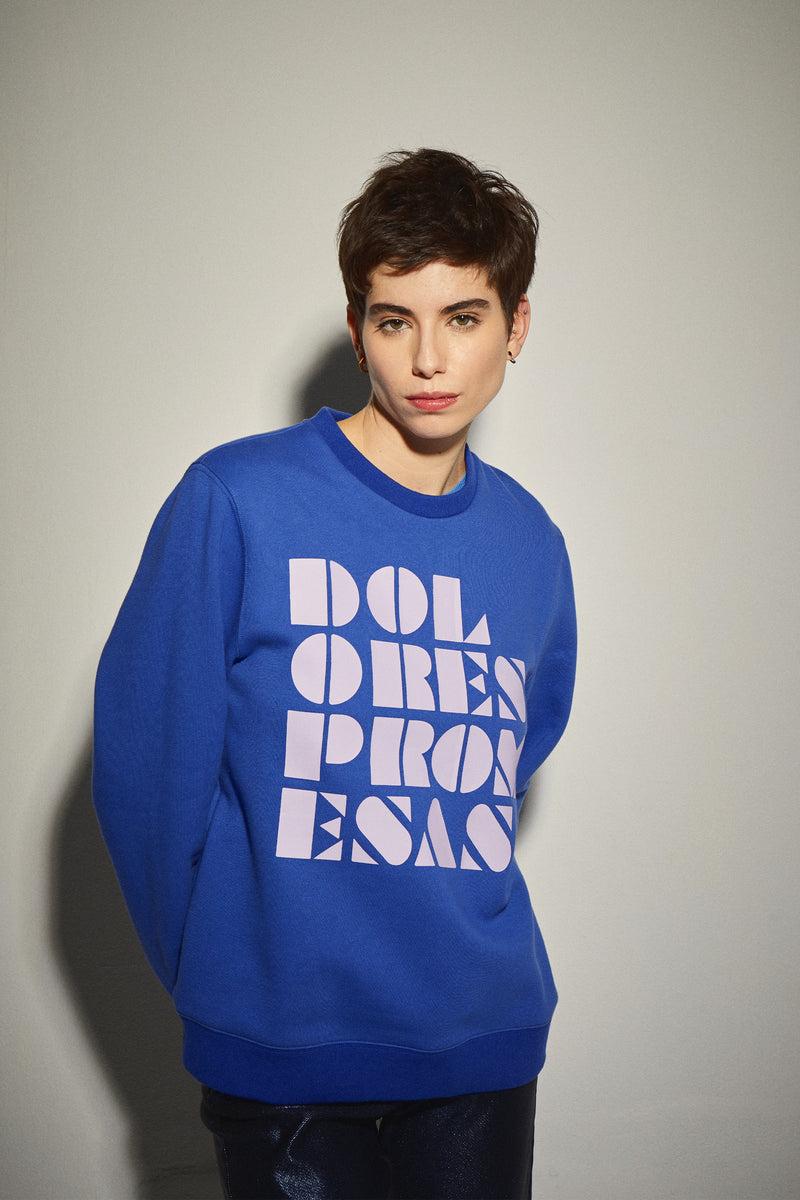 Dolores promesas Sudadera Azul Eléctrico Dolores Promesas