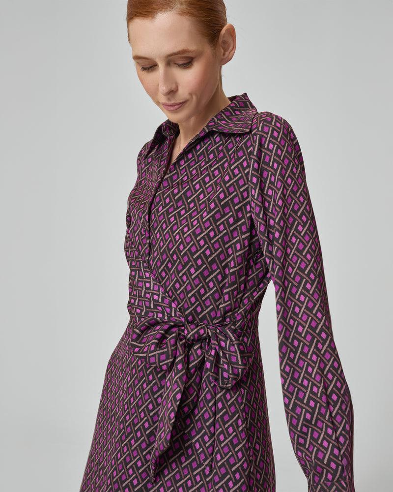 Dolores Promesas Vestido Camisero Con Estampado Geométrico Elena