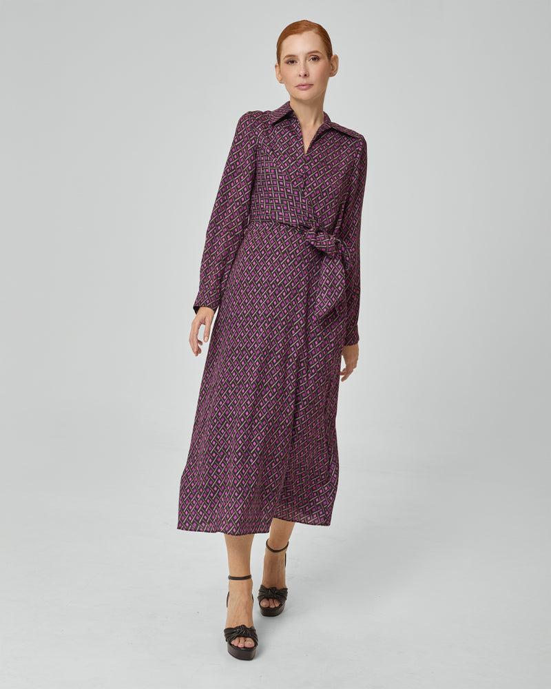 Dolores Promesas Vestido Camisero Con Estampado Geométrico Elena