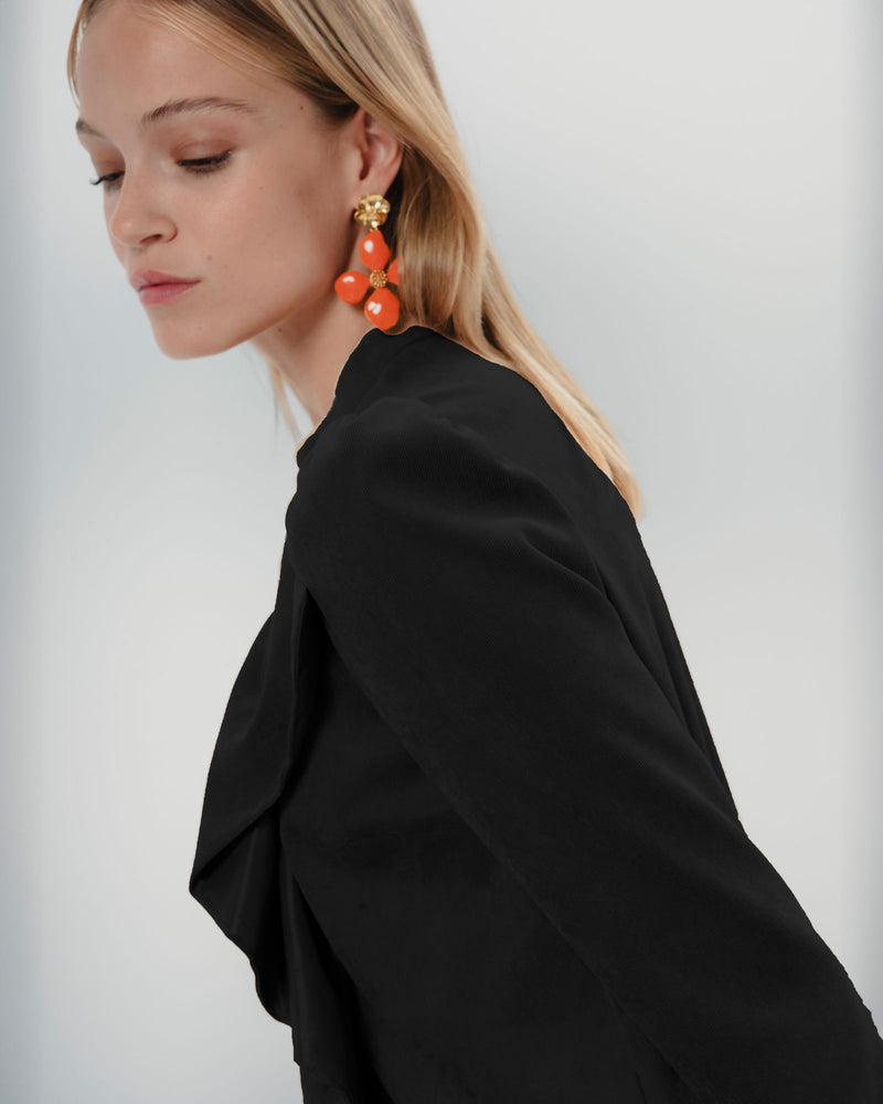 Dolores Promesas Vestido Corto Filipa Volantes Negro