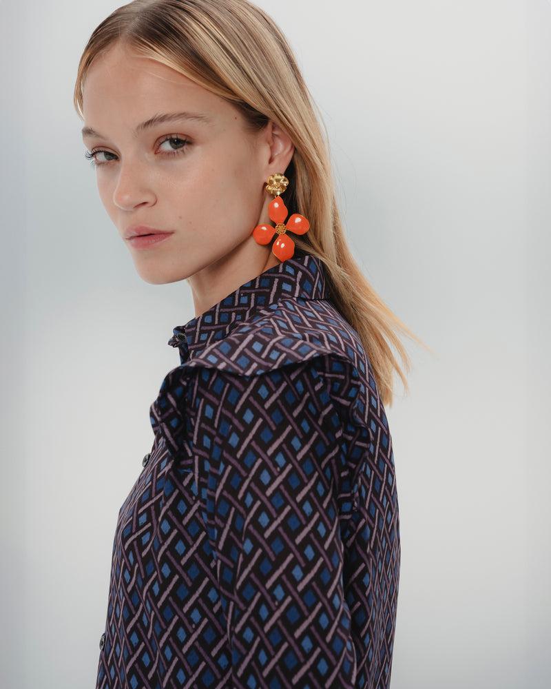 Dolores Promesas Vestido Elena Estampado Geométrico