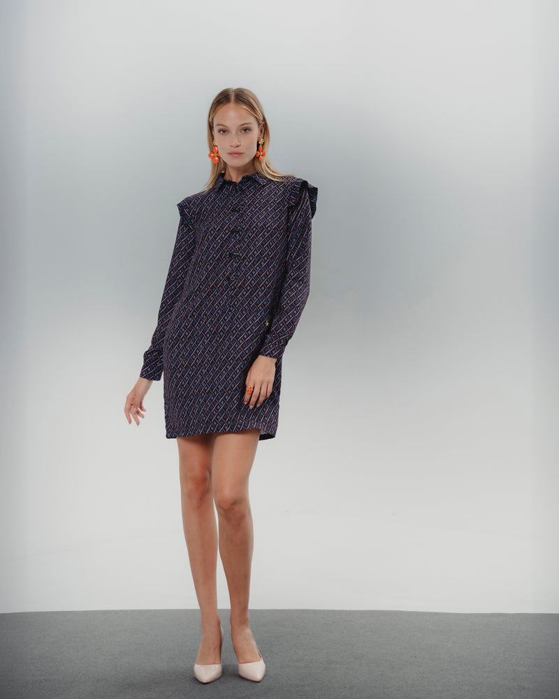 Dolores promesas Vestido Elena Estampado Geométrico