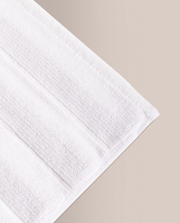 Don Algodon Alfombra De Baño Ribs Blanco