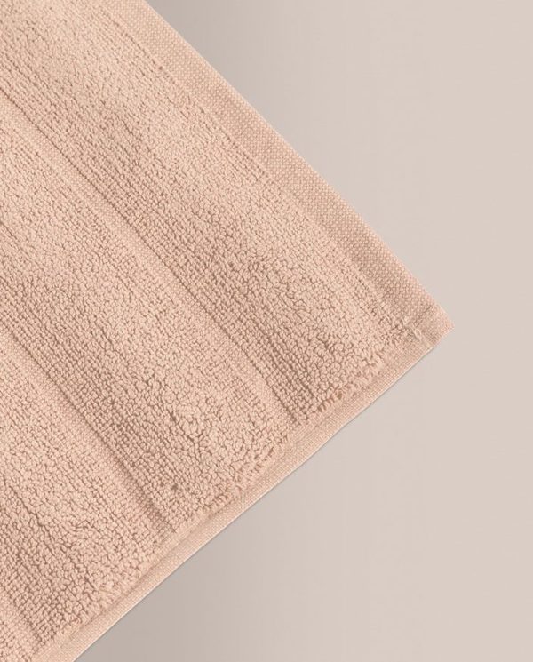 Don Algodon Alfombra De Baño Ribs Rosa Palo