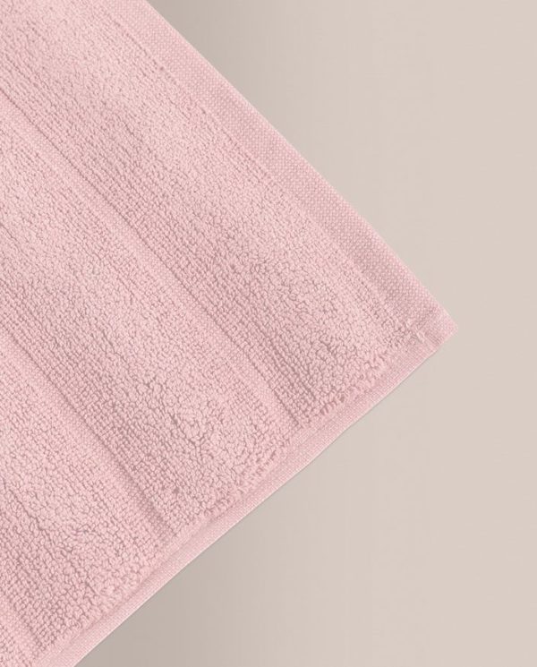 Don Algodon Alfombra De Baño Ribs Rosa Tiza