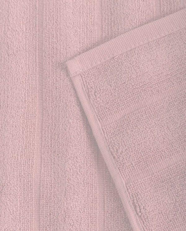 Don algodon Alfombra de Baño Ribs Rosa Tiza