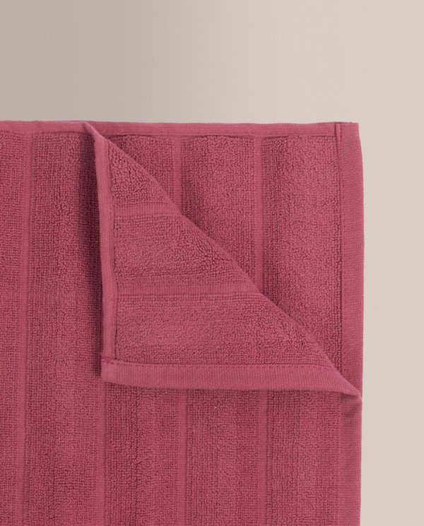 Don algodon Alfombra de Baño Ribs Vino