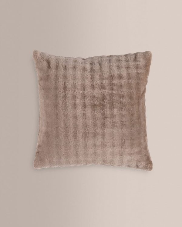 Don algodon Cojín Icelia Avellana