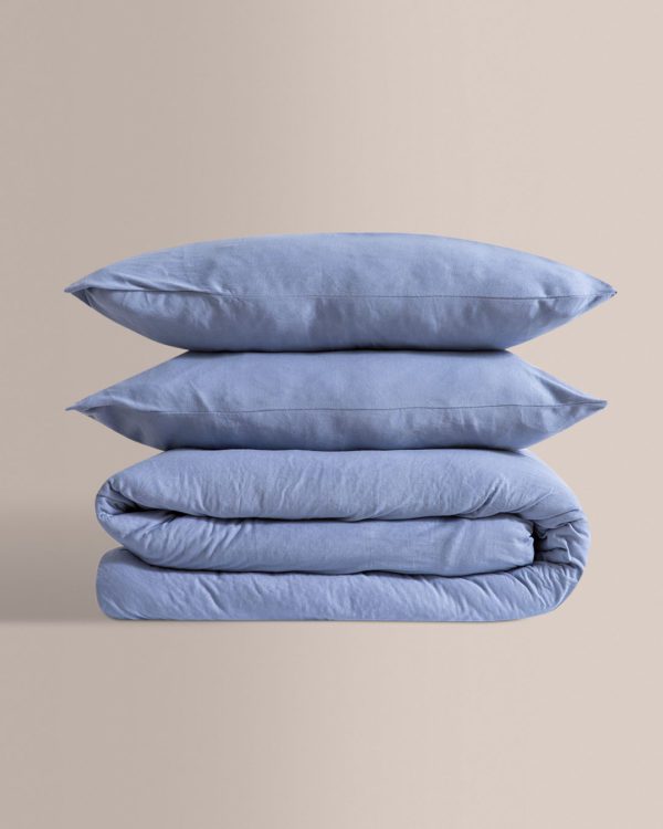 Don algodon Dúo Nórdico Flannel Termoelastic Azul