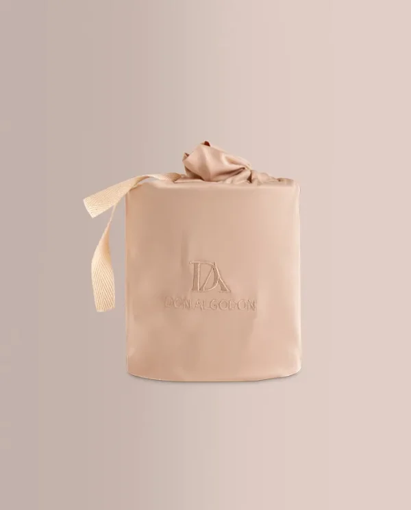 Don algodon Funda de Almohada Seda de Bambú Beige