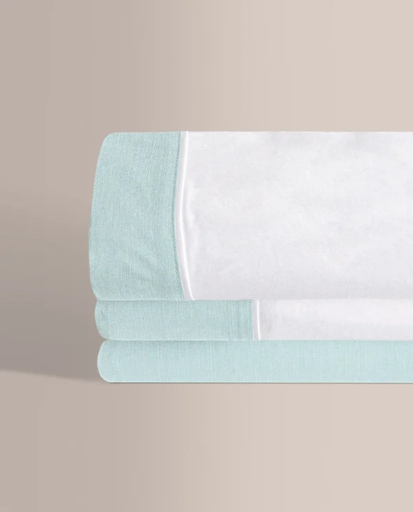 Don Algodon Juego De Sábanas Oxford Aguamarina