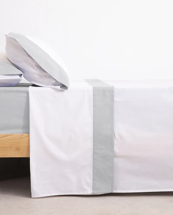 Don Algodon Juego De Sábanas Oxford Gris