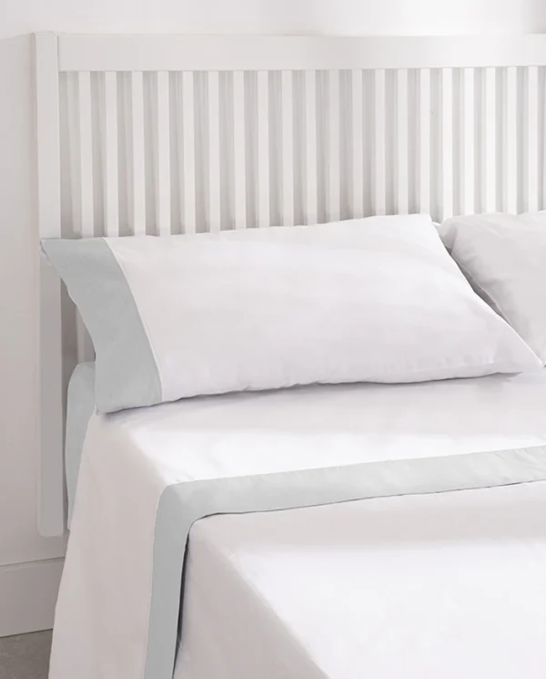 Don Algodon Juego De Sábanas Oxford Gris