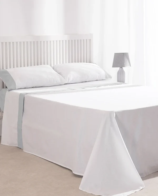 Don algodon Juego de Sábanas Oxford Gris