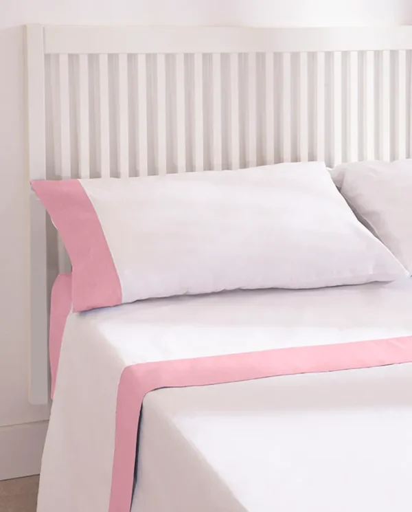 Don Algodon Juego De Sábanas Oxford Rosa Palo