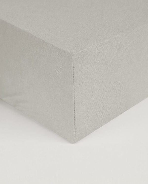 Don algodon Sábana Bajera Percal 180 Hilos Gris