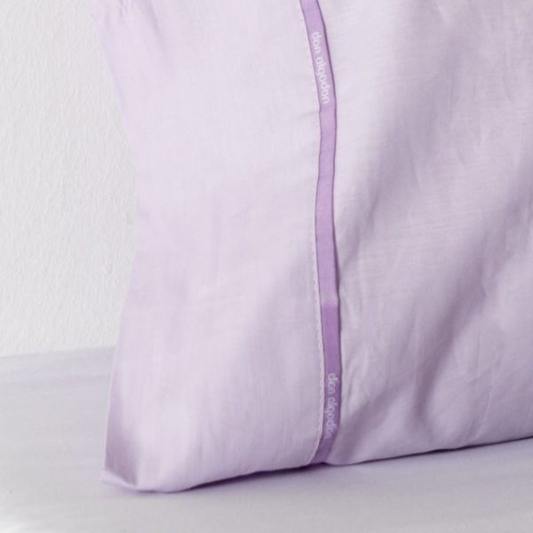 Don algodon Funda Almohada Percal 180 Hilos Lavanda