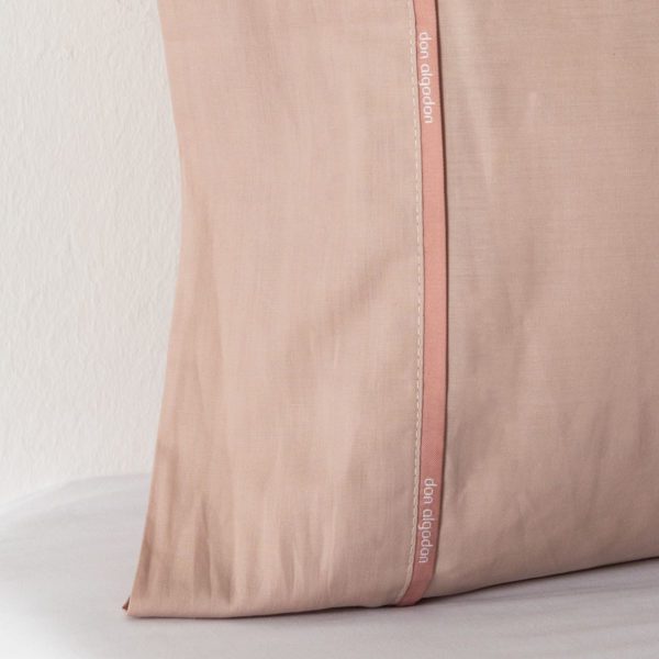 Don algodon Funda Almohada Percal 180 Hilos Rosa Palo