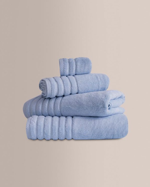 Don algodon Juego de Toallas Zero Twist Azul (600Gr)- Set Baño