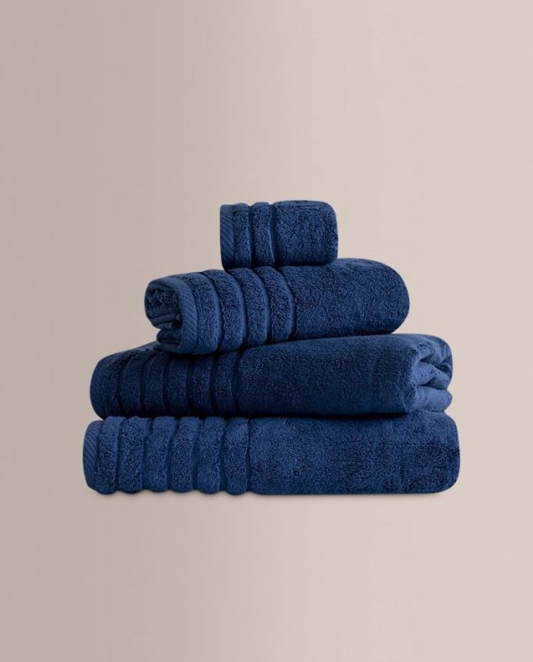 Don algodon Juego de Toallas Zero Twist Azulón (600Gr)- Set Baño