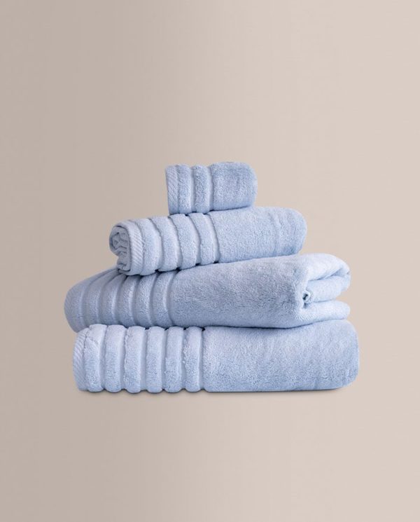 Don algodon Juego de Toallas Zero Twist Celeste (600Gr)- Set Baño