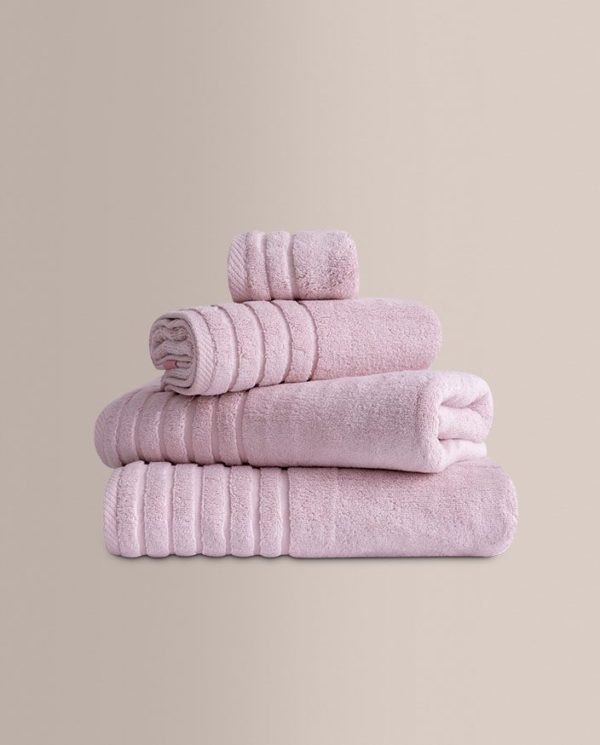 Don algodon Juego de Toallas Zero Twist Rosa Tiza (600Gr)- Set Baño