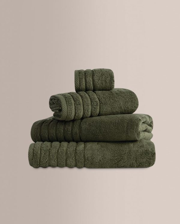 Don algodon Juego de Toallas Zero Twist Verde (600Gr)- Set Baño