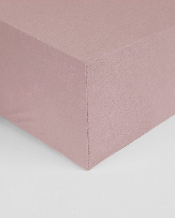 Don algodon Sábana Bajera Percal 180 Hilos Rosa Palo