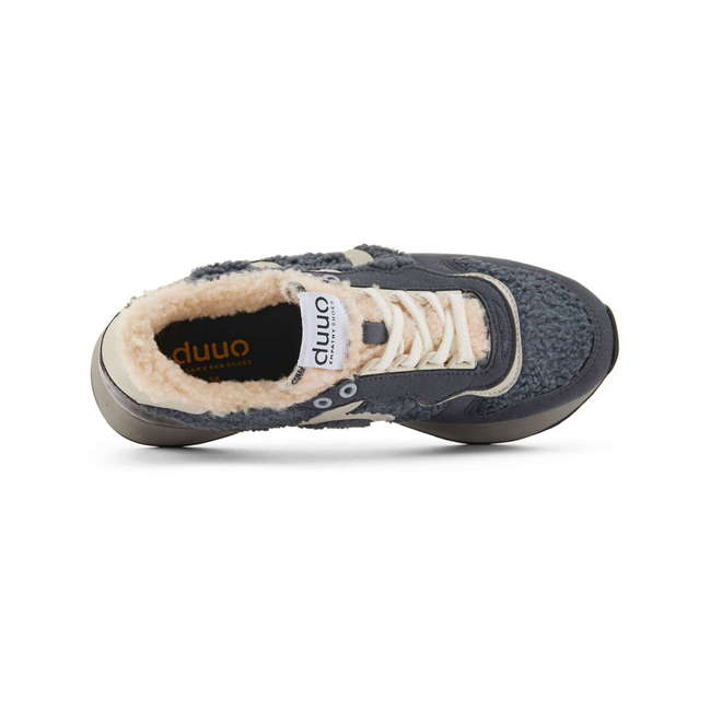 Duuo Zapatillas Grises Retro Running Mujer