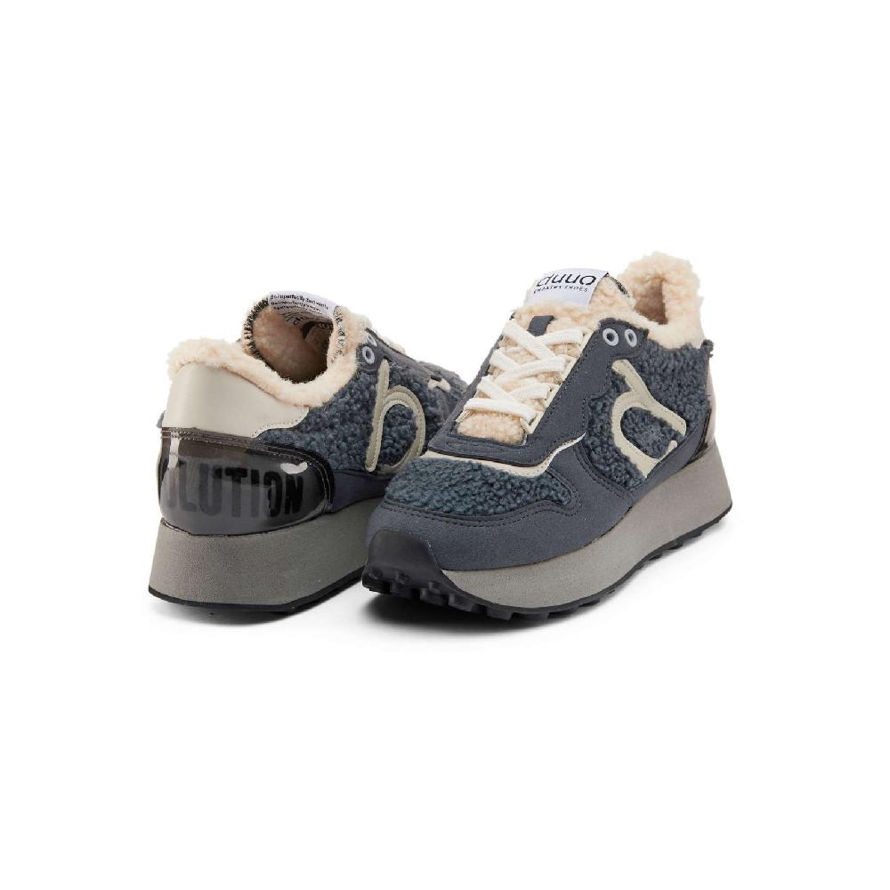Duuo Zapatillas grises retro running mujer