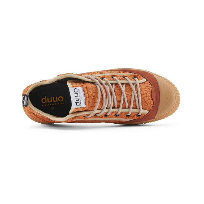 Duuo Zapatillas Naranjas Borreguito Mujer