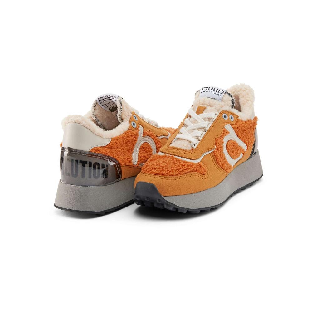 Duuo Zapatillas naranjas retro running mujer