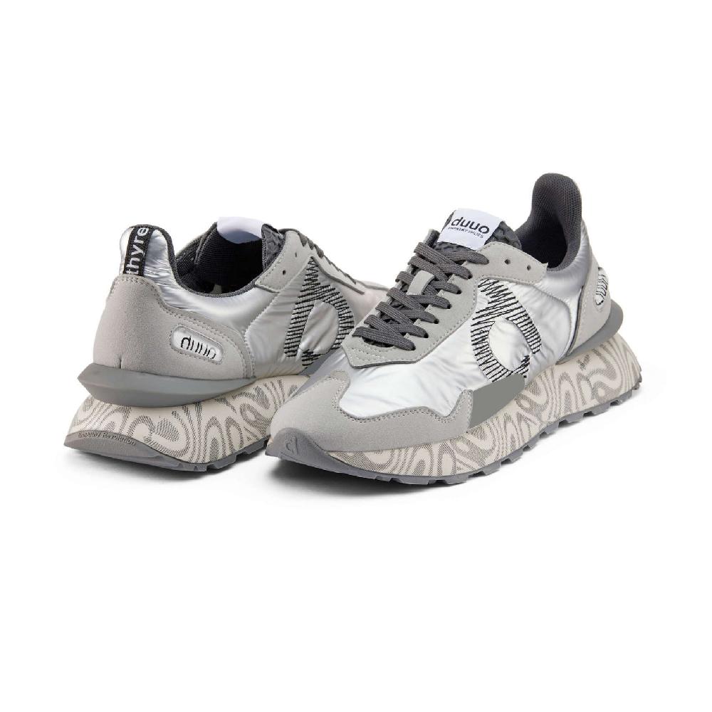 Duuo Zapatillas urbanas plateadas metalizadas