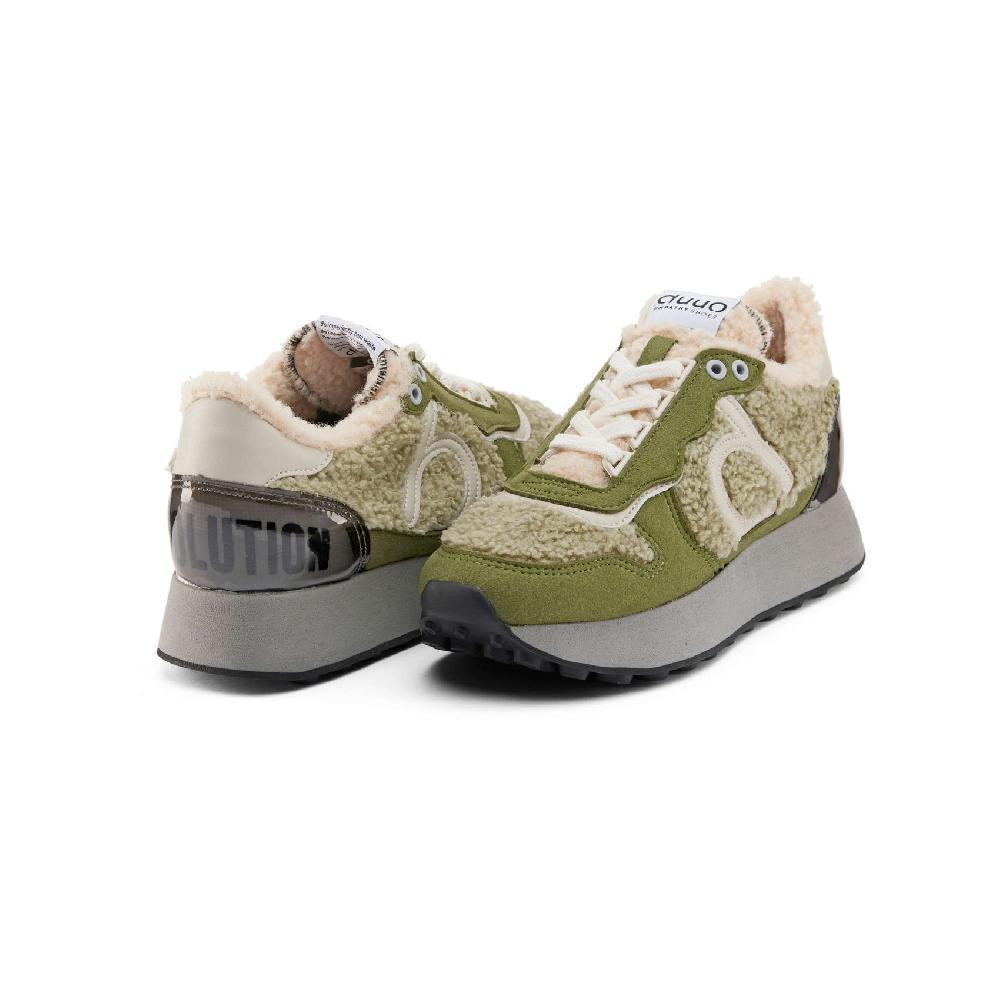 Duuo Zapatillas verdes retro running mujer