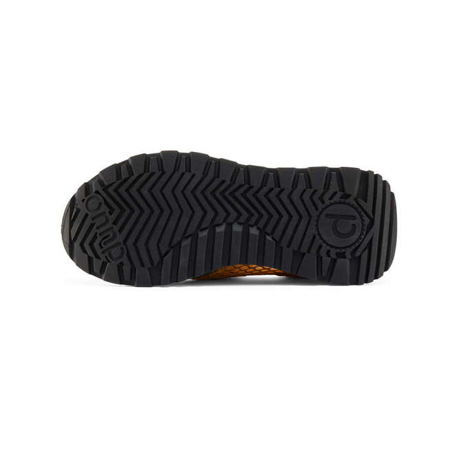 Duuo Zapatillas Casual Amarillas Con Detalles Plateados Mujer