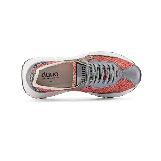 Duuo Zapatillas Casual Rosa Con Detalles Plateados Mujer