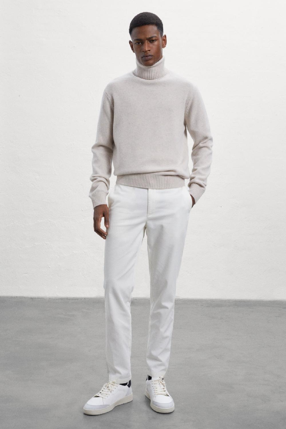 Ecoalf BEIGE BRUNA KNITTED JUMPER