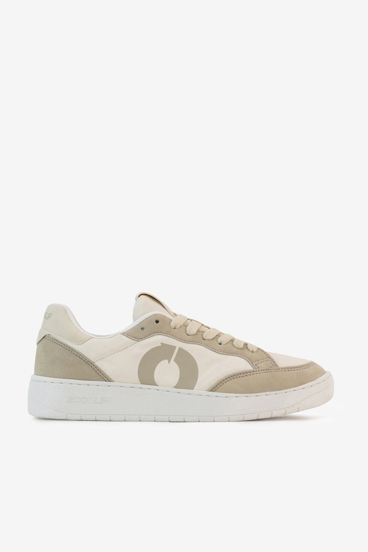 Ecoalf BEIGE DEIA VEGAN LEATHER TRAINERS