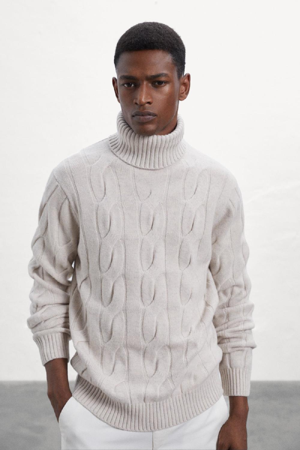 Ecoalf BEIGE NEW BRUNA KNITTED JUMPER