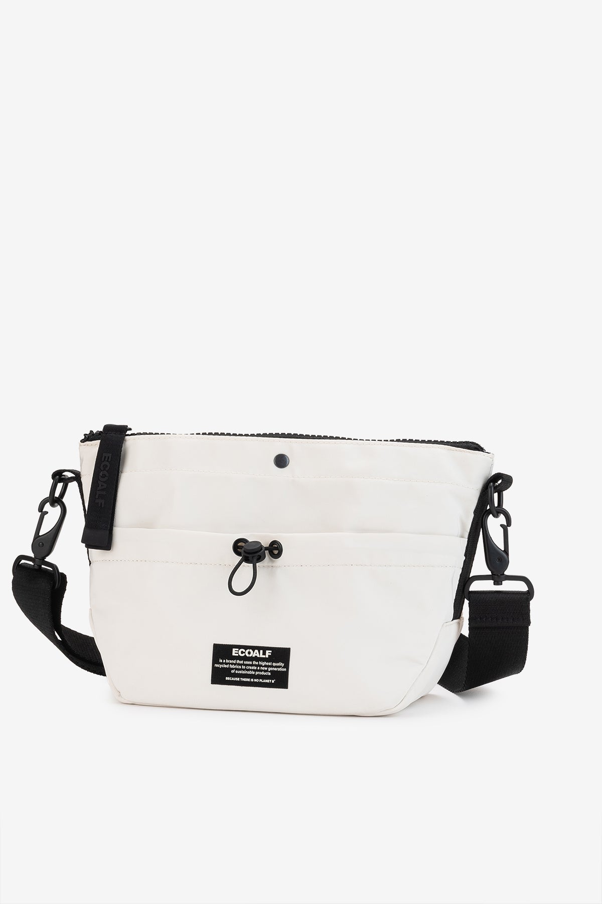 Ecoalf BEIGE PEPITA SHOULDER BAG