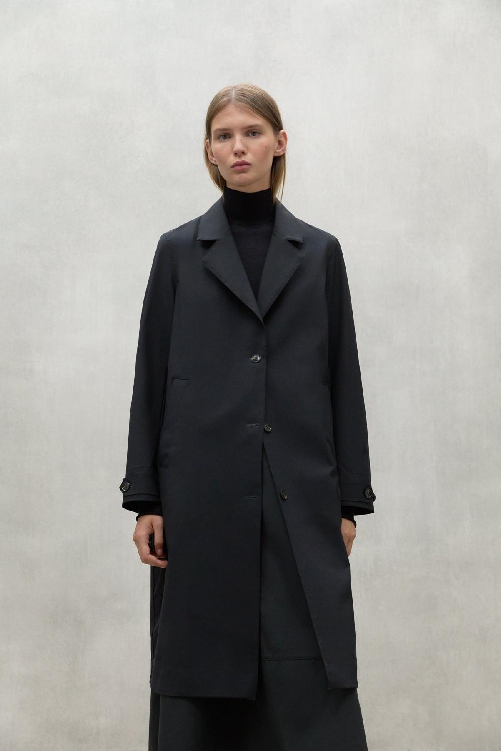 Ecoalf BLACK ALBERT COAT