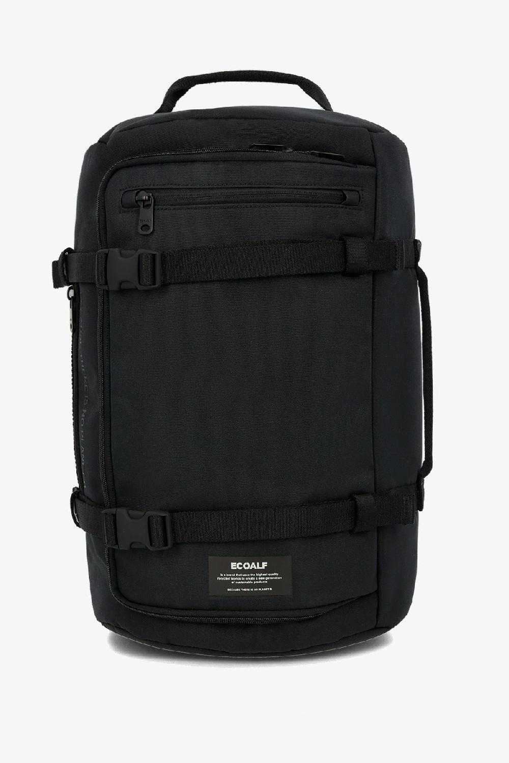 Ecoalf BLACK BAKU MEDIUM-SIZED BACKPACK