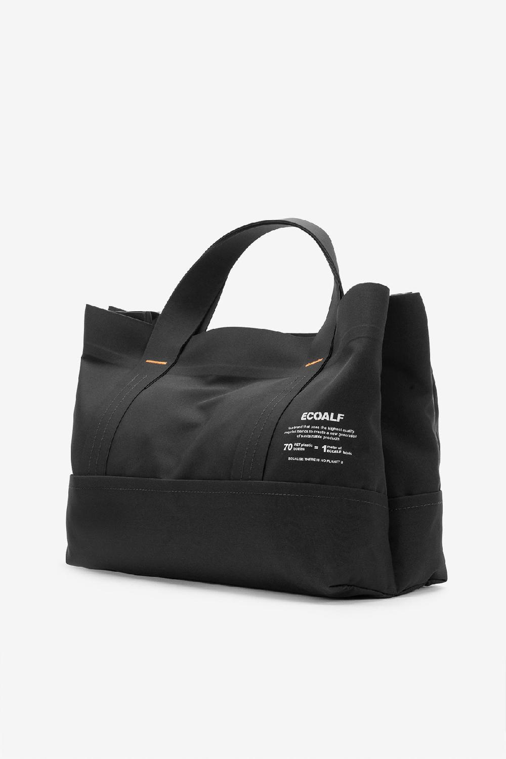 Ecoalf BLACK BONDED TOTE BAG