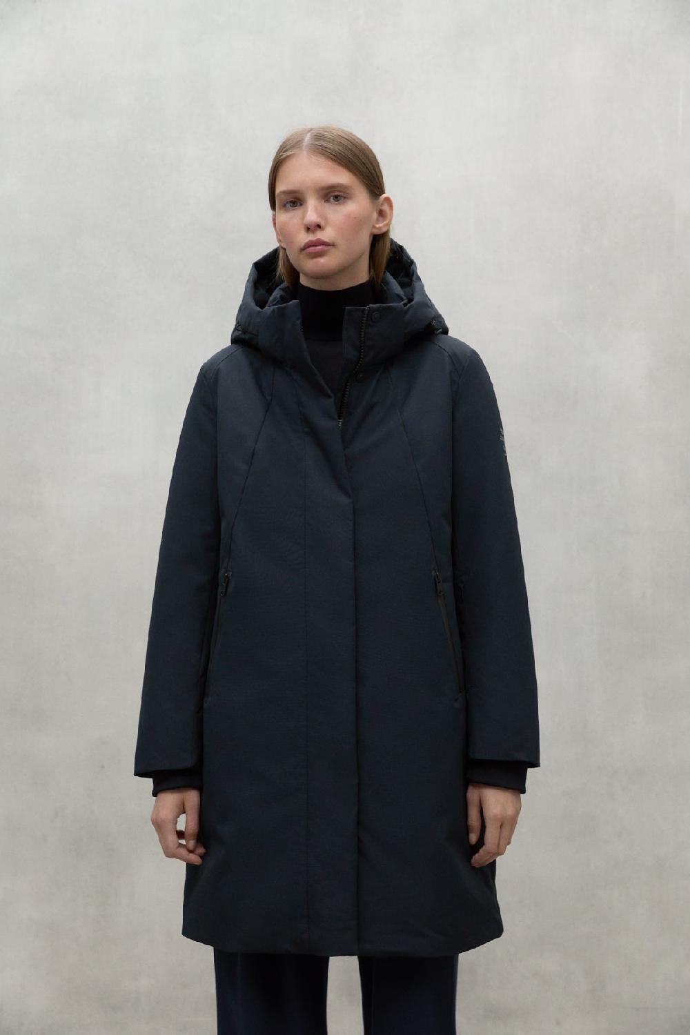 Ecoalf BLACK GLAMOUR COAT