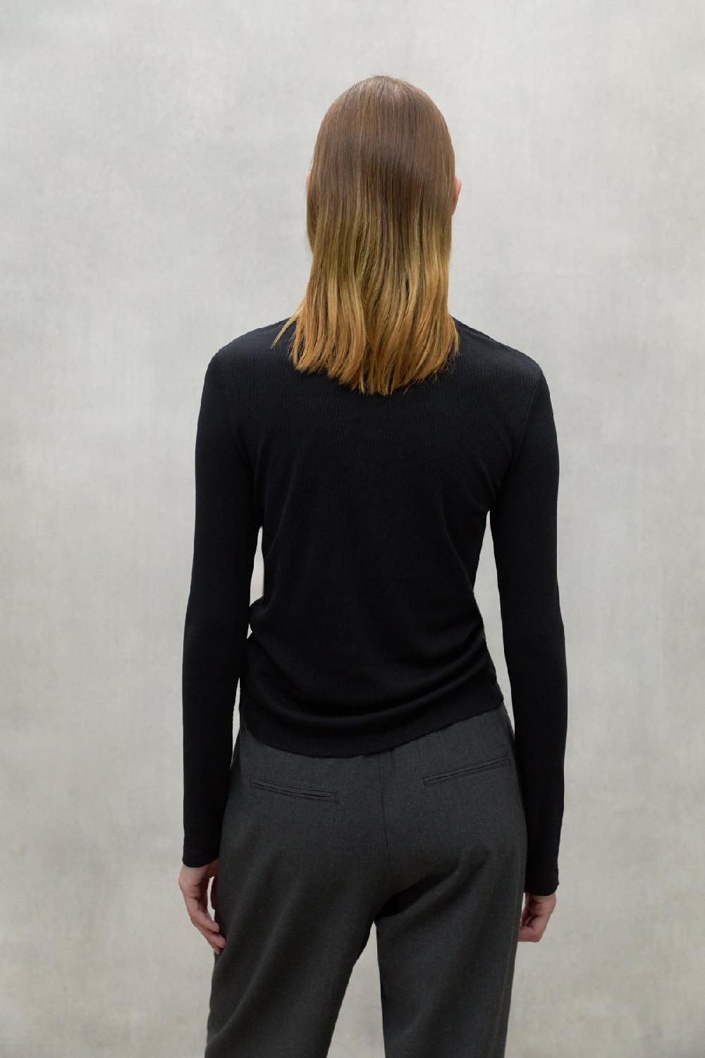 Ecoalf BLACK LILLE T-SHIRT