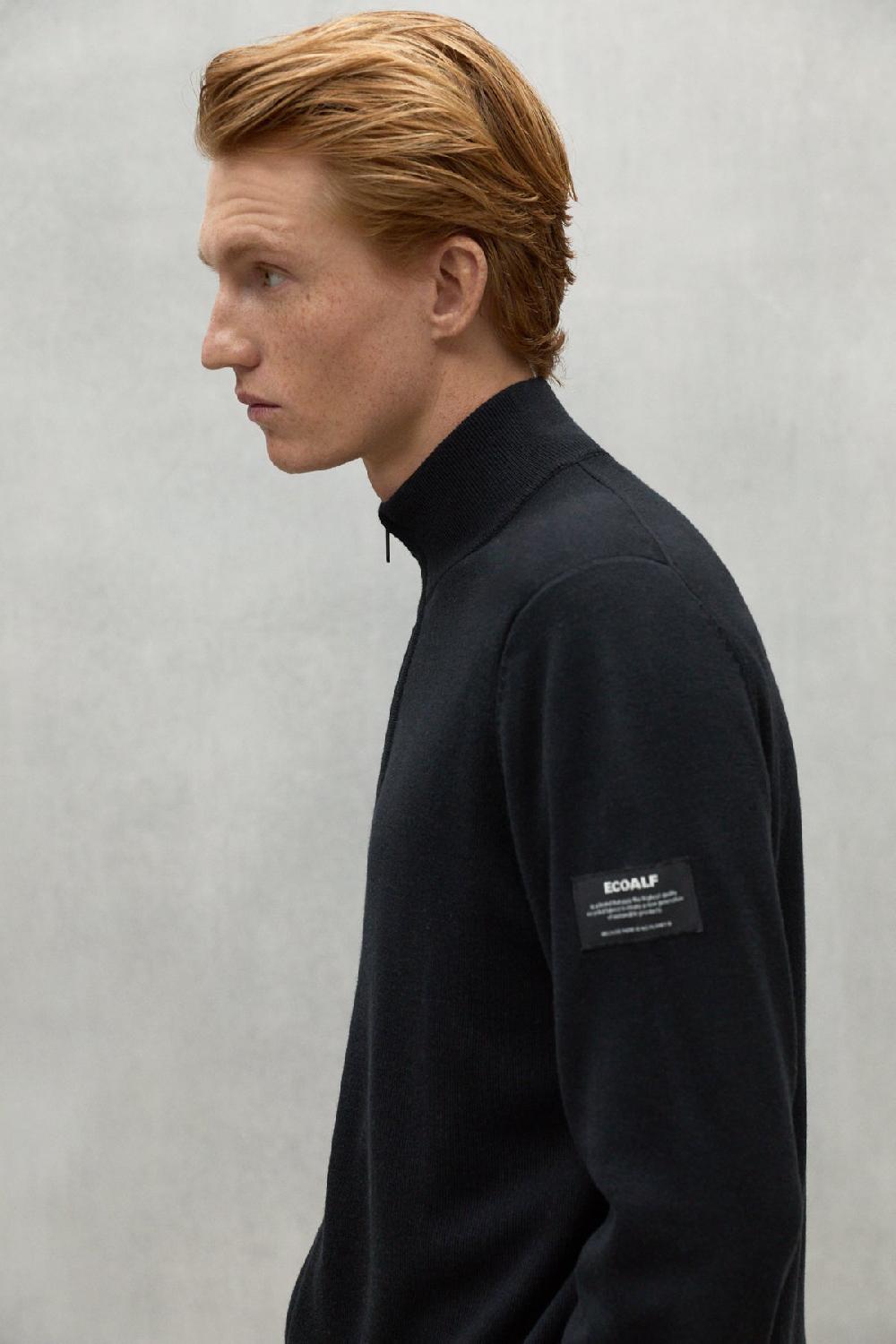 Ecoalf BLACK MANDARINA KNITTED JACKET