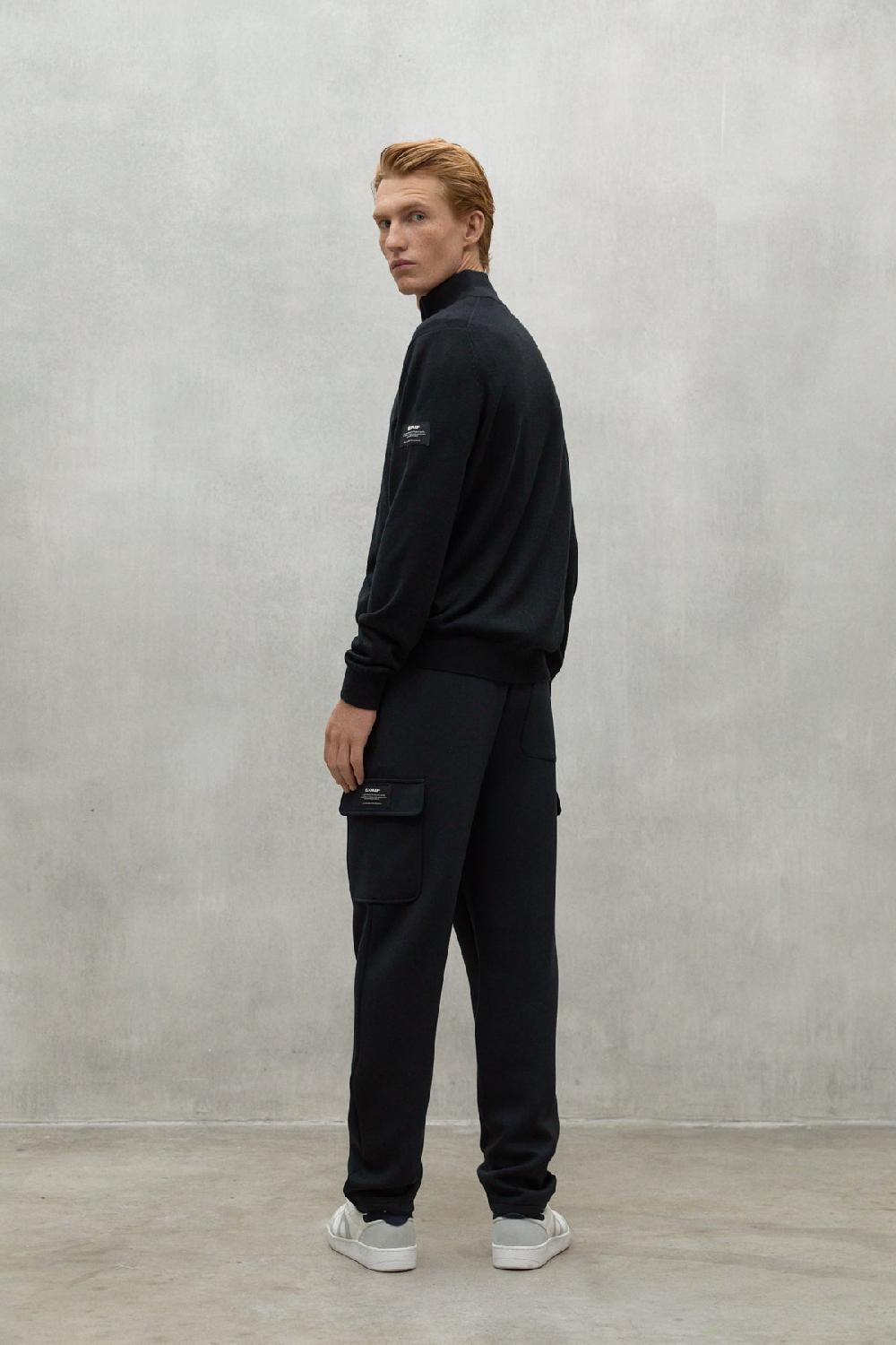 Ecoalf BLACK MANDARINA KNITTED JACKET