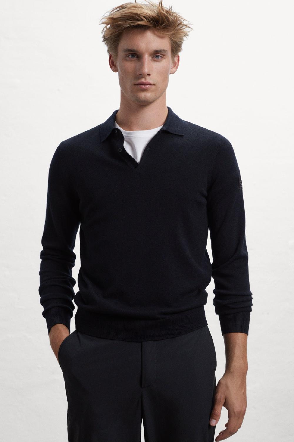 Ecoalf BLACK NUBA KNITTED JUMPER