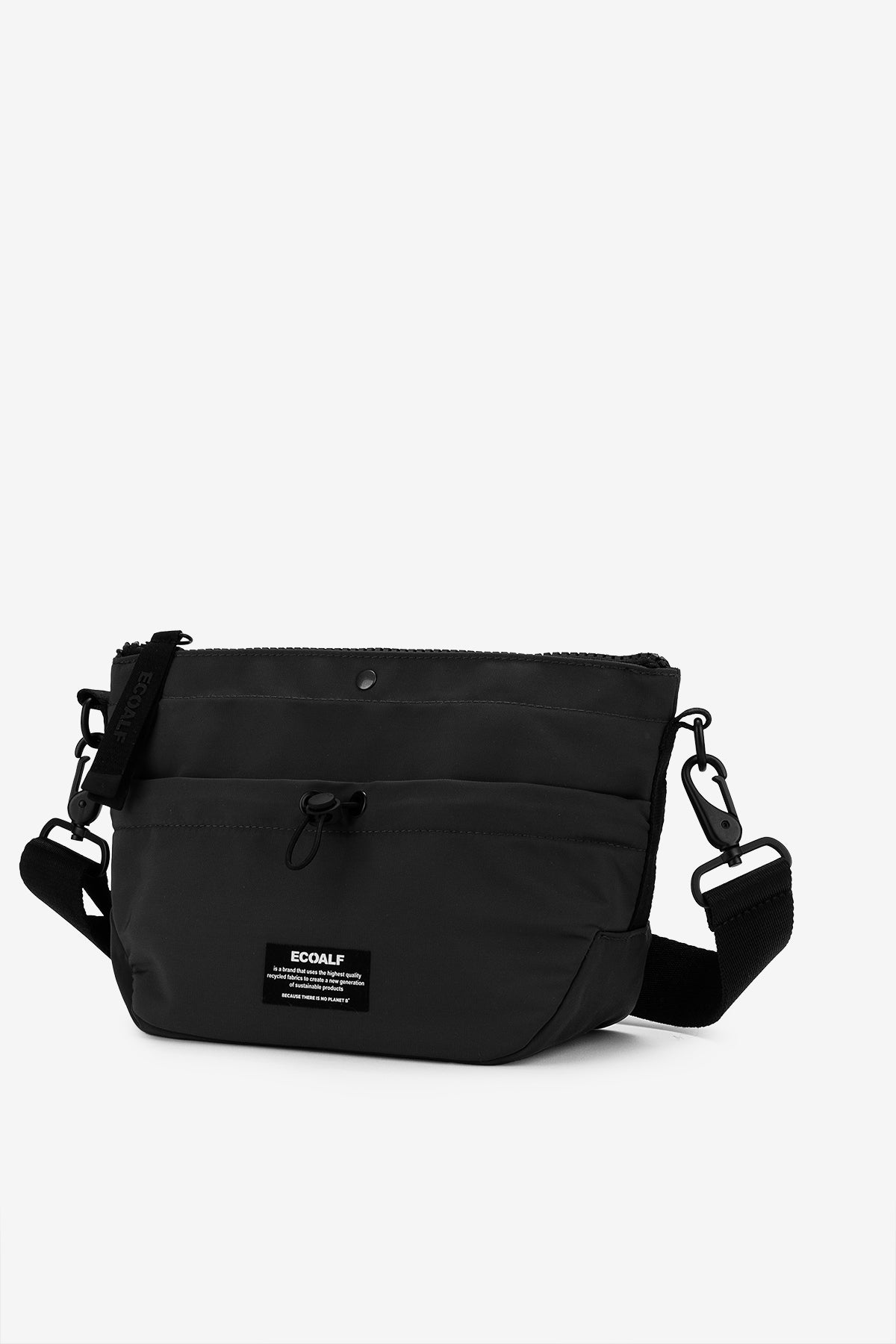 Ecoalf BLACK PEPITA SHOULDER BAG