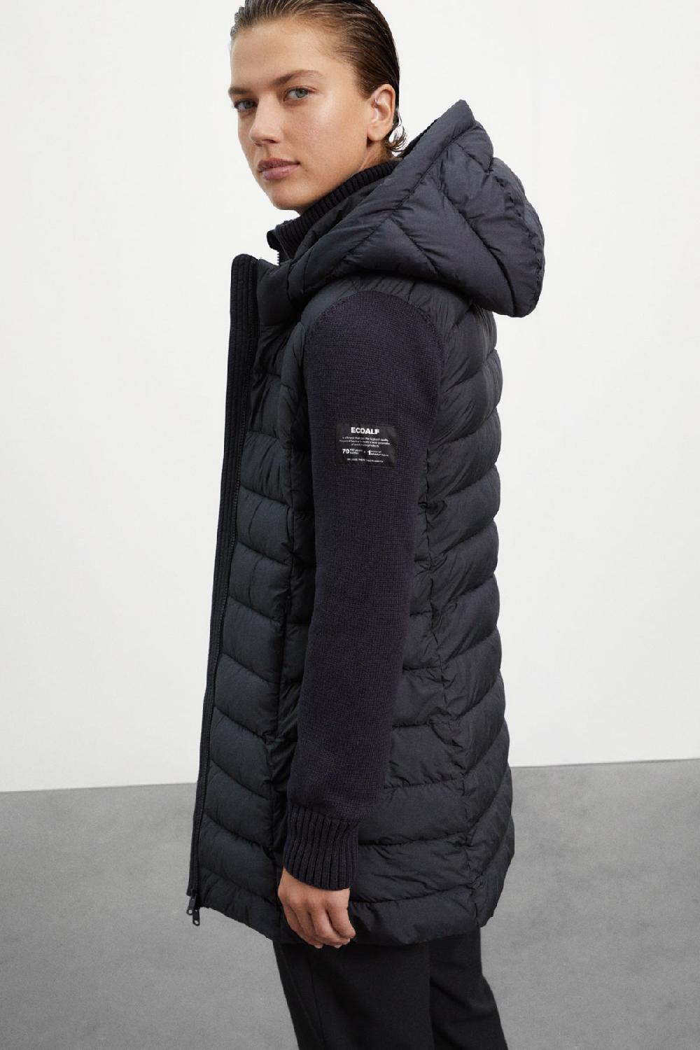 Ecoalf BLACK WISTERIA COAT